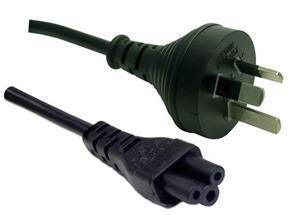 3 Pin Power Lead (M) to C5 Clover (M) 2m Power Cable - Bulk