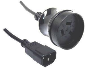 10A/250V UPS IEC (M) to 3 Pin Power (F) 0.5m Power Cord