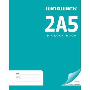 Warwick Book 2A5 Biology 255x205mm