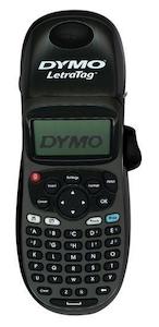 DYMO LetraTag 100H Handheld Maker, Black, with 13-character