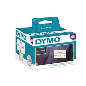 DYMO Genuine LabelWriter Name Badge Cards, 62mm x