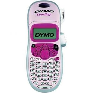 DYMO LetraTag 100H Handheld Label Maker, Pink, with