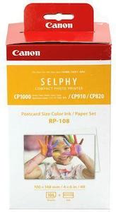 Canon RP-108 Selphy 6x4 Photo Paper & Ink Kit - 108 Sheets