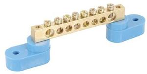 Machined Brass Busbar (8 way)