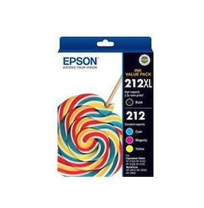 Kitchen appliance wholesaling - household electric: Epson 212XL BK + 212 C/M/Y 4 Ink Cartridge Value Pack