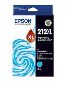 Kitchen appliance wholesaling - household electric: Epson 212XL Cyan High Yield Ink Cartridge