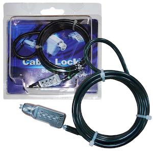 DYNAMIX 1.8m Locking Security Cable for use with Kensington