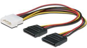 Kitchen appliance wholesaling - household electric: Digitus SATA (Dual) to Molex 0.2m Power Cable