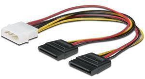 Kitchen appliance wholesaling - household electric: Digitus SATA (Dual) to Molex 0.34m Power Cable