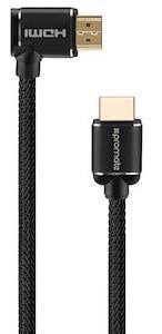 PROMATE 5m 4K HDMI right angle Cable. 24K Gold plated.