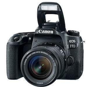 Canon EOS 77D 24.2MP APS-C DSLR Camera w/ 18-55mm Lens