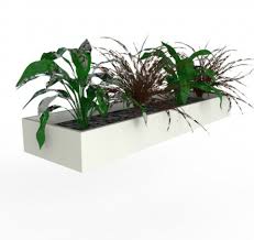 Furniture: Steel Slider Planter