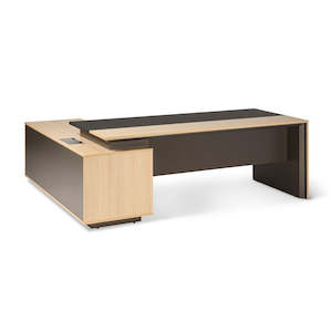 Mobel Maxim Executive Desk with Side Cabinet