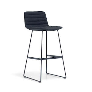 Mobel Maven Upholstered High Back Bar Stool