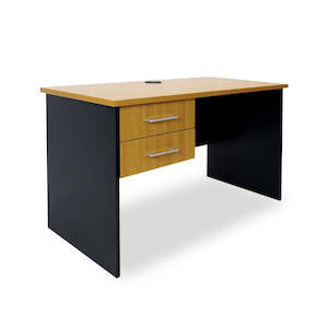 Mobel Delta Straight Desk with Drawers