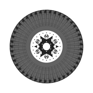 16" DIY Beadlock Kit - OA 6pt Curved Star