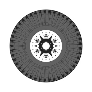 Film and video production: 16" DIY Beadlock Kit - BH 6pt Spikes