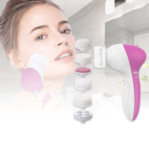 Dual-Speed Exfoliating Scrubber and Facial Cleansing Brush Set