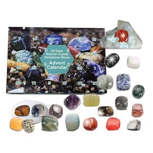 24-Day Christmas Countdown Calendar Stone Collection