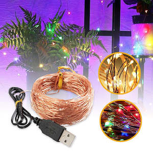 20m USB Powered Copper Wire Lights