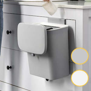 Kitchen Cabinet Door Trash Can with Lid