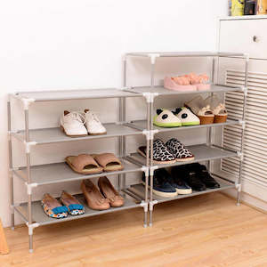 Internet only: 4-Tier Stackable Shoe Rack Organizer