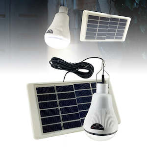 20-LED Solar Panel Tent Lamp Light