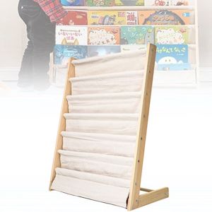 Wooden Kids Book Rack Organiser