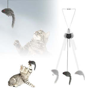 Internet only: Hanging Interactive Mouse Cat Toy