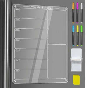 Acrylic Magnetic Meal Planner Menu Board