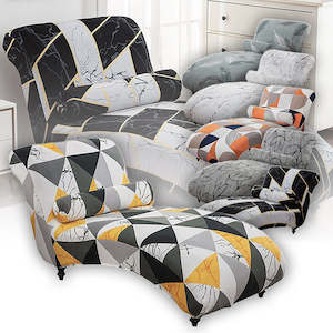 Printed Chaise Lounge Cover & Pillowcase Set