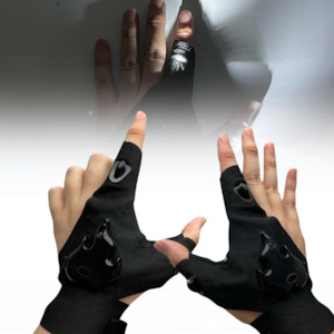 Rechargeable LED Flashlight Gloves