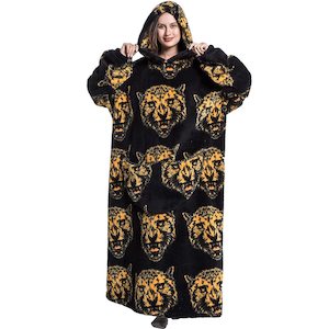 Internet only: Adult Oversized Wearable Blanket Hoodie-Tiger