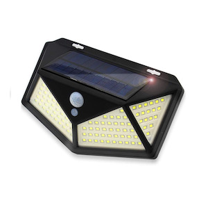 Solar Motion Outdoor Wall Light - 114 LED