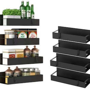 Four-Piece Magnetic Spice Storage Rack