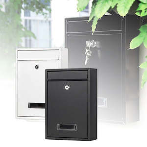 Internet only: Wall Mounted Steel Mailbox Lockable