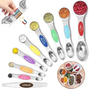 Dual Sided Stackable Measuring Spoons - Set of 9