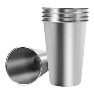 Stainless Steel Shatterproof Cups - 5 Pack