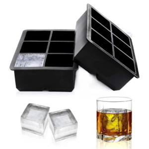 Internet only: Silicone 6 Ice Cube Molds 2 Pack