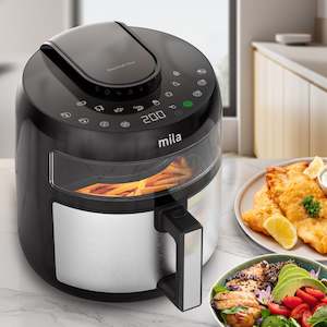 Internet only: Mila EasyChef View 5L Airfryer w Touch Control