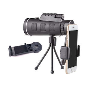 High Power Magnification Monocular Telescope with Smart Phone Holder