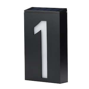 LED Outdoor Solar House Number Light Sign 1