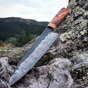 Kitchen Knife: Wrought Iron & Nickel Chef Knife