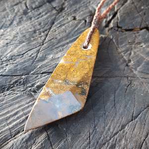 Yellow Jasper Blade Pendant