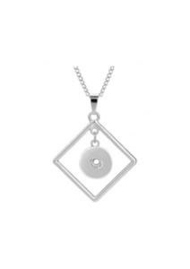 20 mm Lovely Square Pendant & Necklace