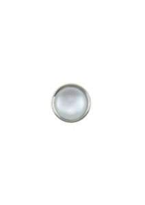 12mm White Cats Eye Snap