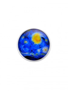 20 mm Glass Vincent van Gogh Style Painting Snap