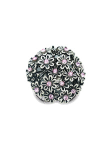 20 mm Statement Multiple Pink Flower Snap