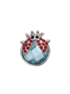 20 mm Fun Blue & Red Ladybug Snap