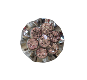 20 mm Light Pink Cluster Snap